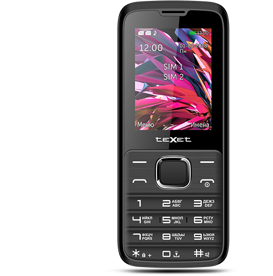Мобильный телефон Texet TM-D430 черный
