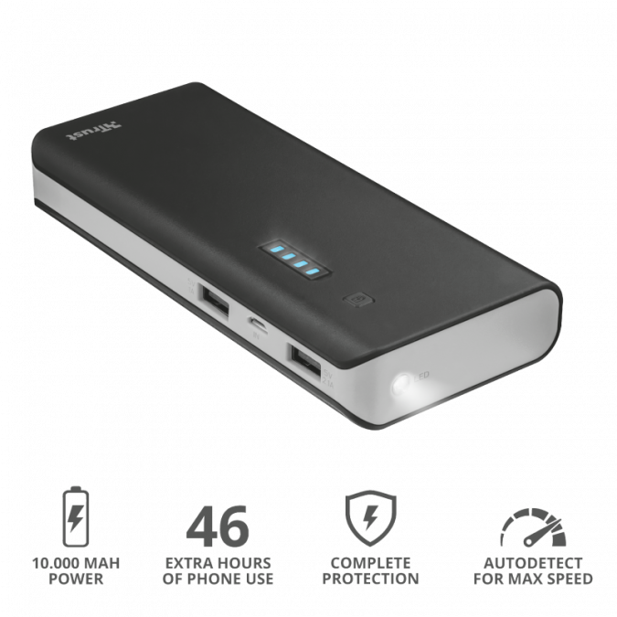 Зарядное устройство Trust UR PRIMO POWERBANK 10000 - BLACK