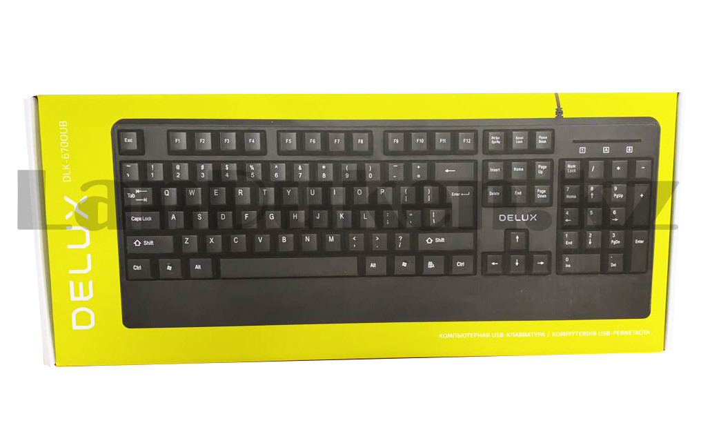 Клавиатура проводная USB Delux DLK-6700UB черная - фото 10 - id-p80381668