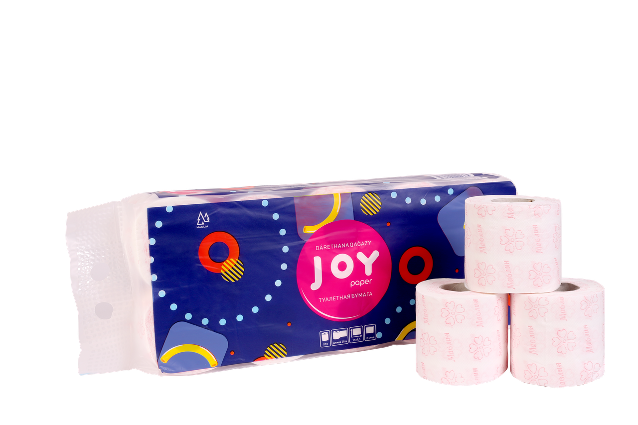 Двухслойная целлюлозная туалетная бумага "Joy"