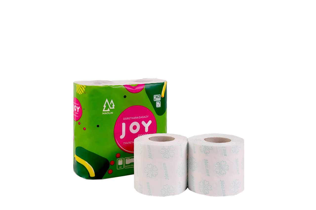 Трехслойная целлюлозная туалетная бумага "Joy"