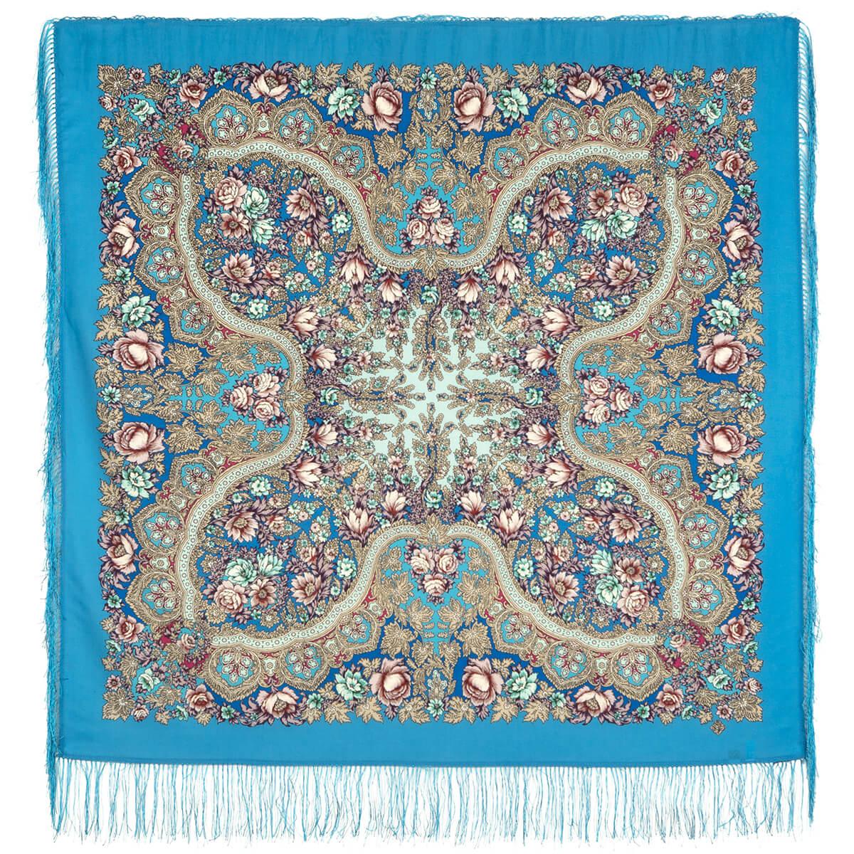 Павлопосадский платок Лесной ручей 1626-8 (110х110 см)