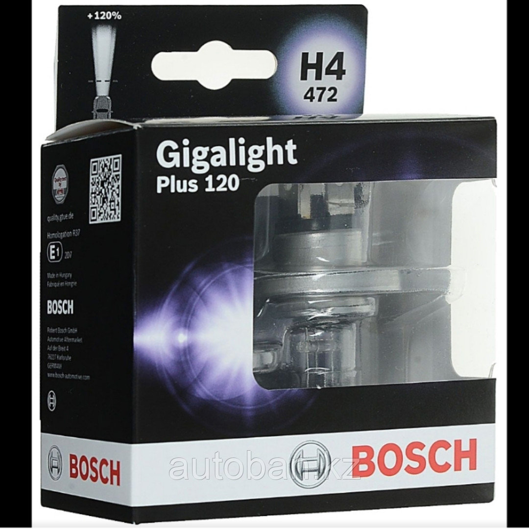 Лампа H4 BOSCH +120 Gigalight - фото 1 - id-p80398378