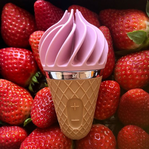 Стимулятор для клитора с вращающимися лепестками "Satisfyer Layons Sweet Treat", 10.0х4.0 см (розовый)
