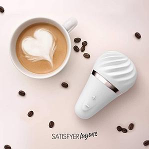 Вибратор для клитора "Satisfyer layons Sweet Sensation", 9.0х5.3 см, силикон, 15 режимов вибрации