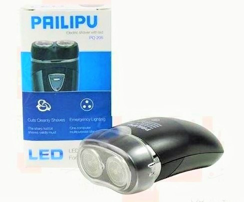 Бритва дорожная PAILIPU PQ206.LED подсветка, на батарейках - фото 1 - id-p80407908