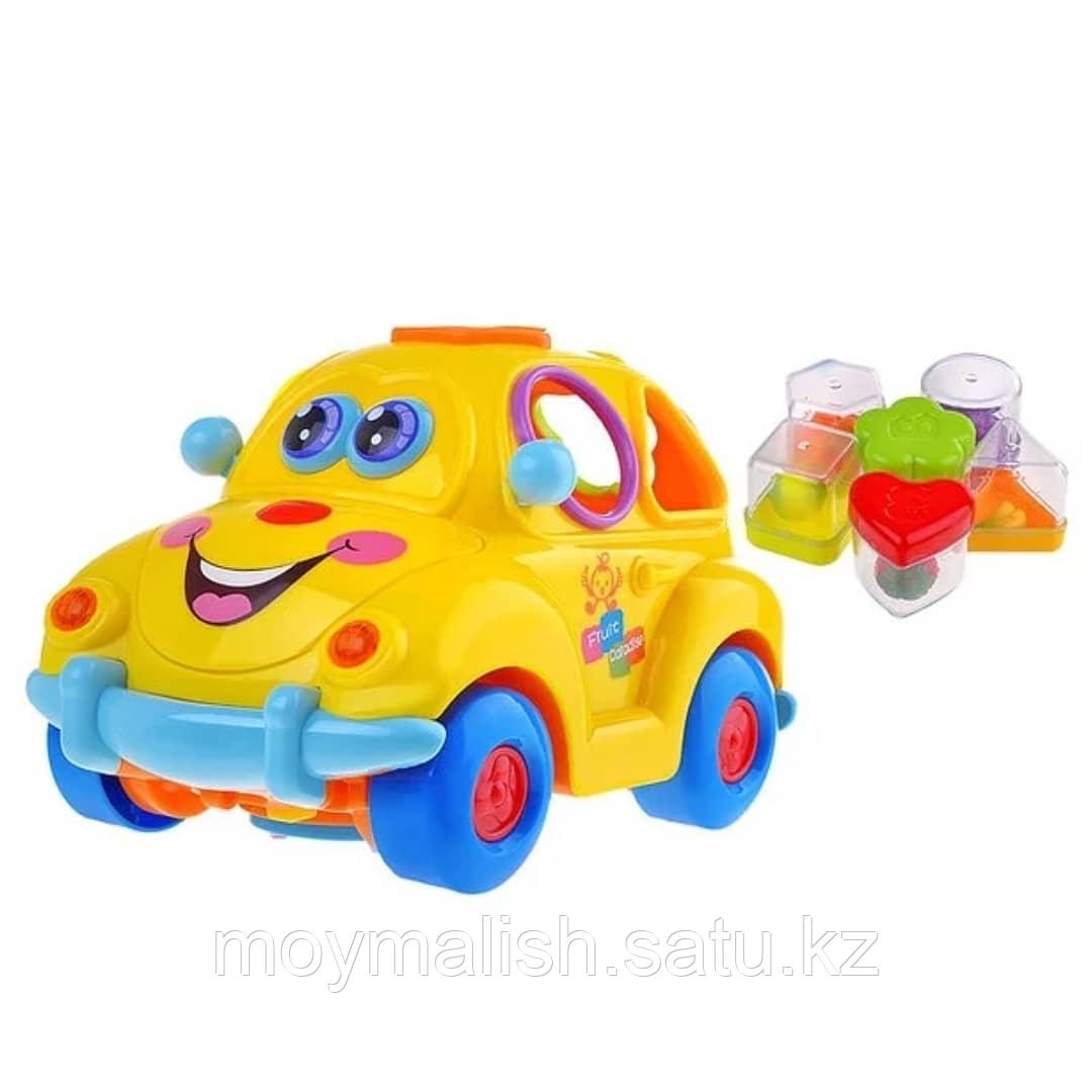 Детская интерактивная развивающая игрушка каталка-сортер "Автошка", PlaySmart Арт.9170 - фото 1 - id-p80407975