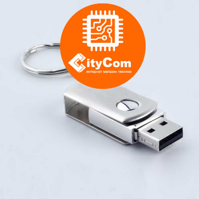 USB Флеш 32GB 2.0 Kingston 32GB металл брелок флешка Арт.2562 - фото 1 - id-p80420859