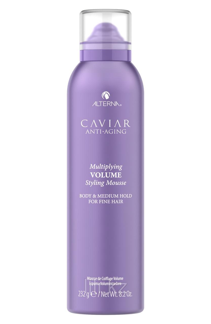 Мусс для придания объема и плотности с кератином Caviar Anti-Aging Multiplying Volume Styling Mousse 232 мл.