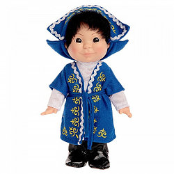Весна Кукла "Веснушка" Мальчик в казахском костюме, 26 см.