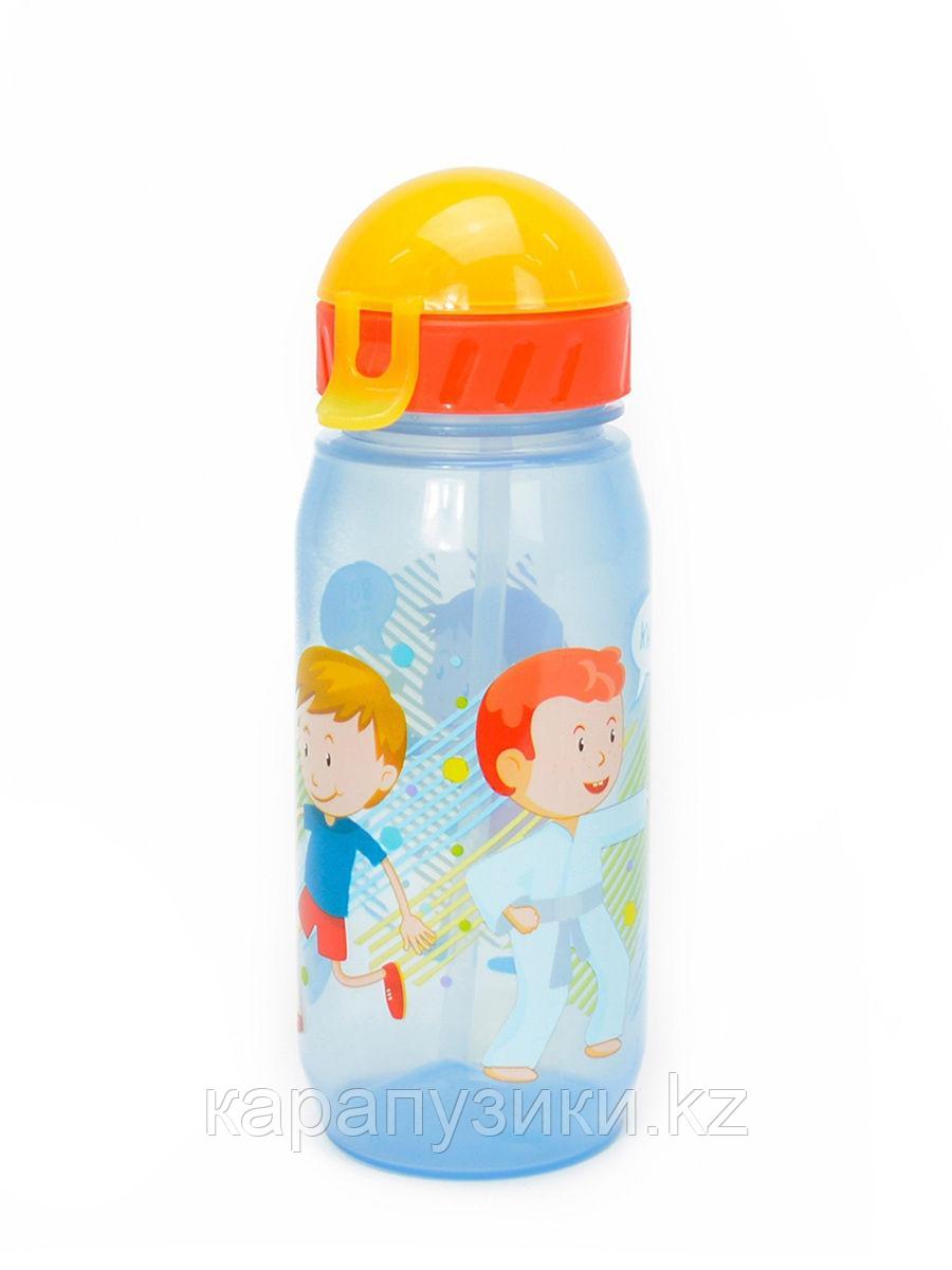 Детская бутылочка с трубочкой спорт - фото 1 - id-p80424093