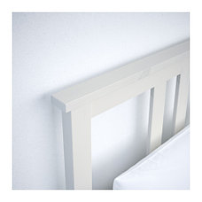 Кровать каркас ХЕМНЭС белая морилка 90х200 Лонсет ИКЕА, IKEA, фото 3