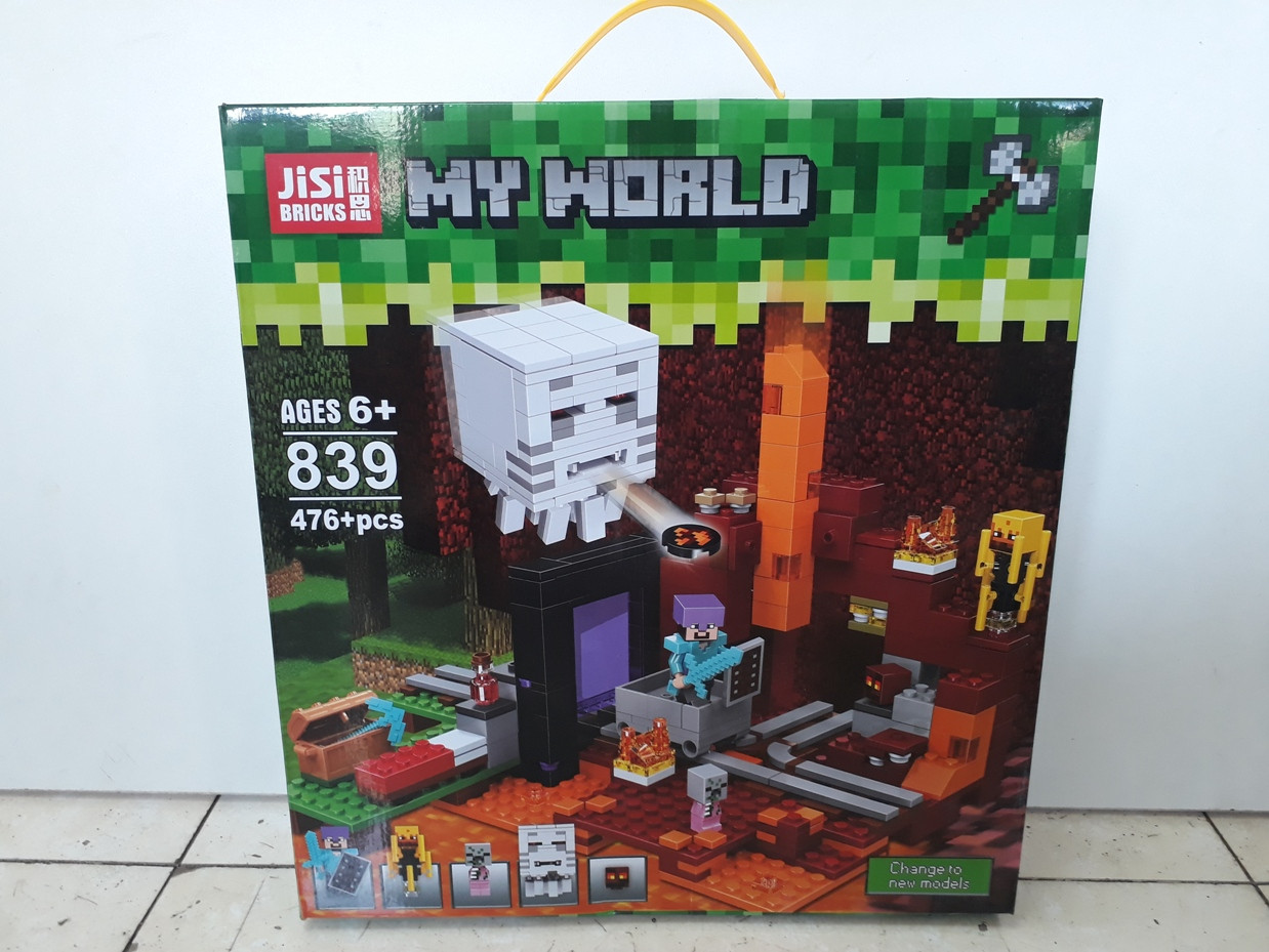 Конструктор Jisi Bricks My world 839 476 pcs. Minecraft. Майнкрафт - фото 1 - id-p80433306