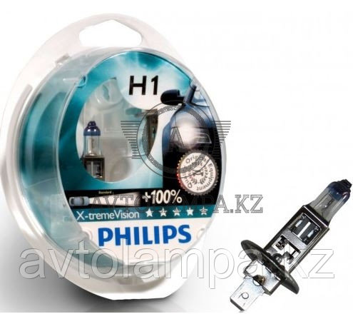 12258XV H1 Philips X-Treme Vision +100  Штатная галогеновая лампа, фото 1
