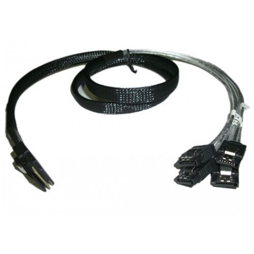 Внутренний кабель SAS Mini SFF-8087 cable with LED light power (36pin - 4*SATA, 0.5м) - фото 1 - id-p76081062