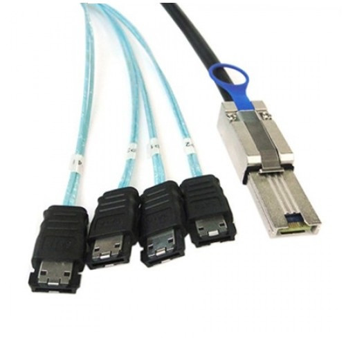 Внутренний кабель SAS Mini SFF-8088 (26pin - 4*SATA cable, 1 м) - фото 1 - id-p76081061