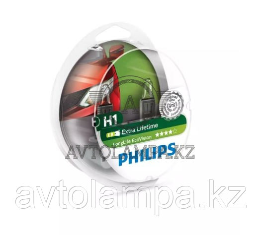 12258LLECOS2 H1 Philips LongLife  EcoVision +100  Штатная галогеновая лампа