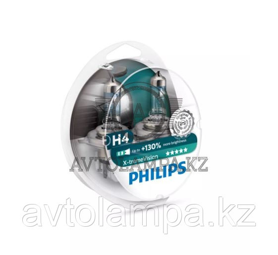 12342XV H4 Philips X-Treme Vision +130  Штатная галогенная лампа