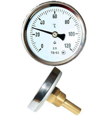 Термометр ТБ-63-50+0-120С(осевой)