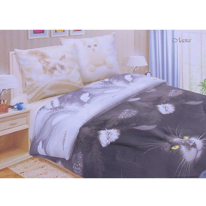 Постельное бельё 2сп"Pastel: Ласка", 175х217, 180х220, 70х70см - 2 шт