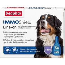 Beaphar капли от паразитов для собак крупных пород, 3 пипетки, IMMO Shield Line-on