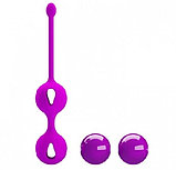 Вагинальные шарики на сцепке «Kegel Tighten Up II» из коллекции Pretty Love, цвет фиолетовый, BI-014491, фото 5