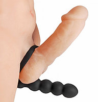 Насадка для двойного удовольствия Double Fun Cock Ring with Double Penetration Vibe, 14,6 см. (только