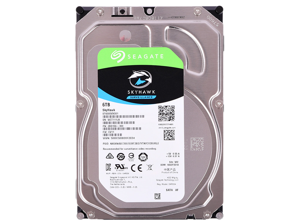 Жёсткий диск 6Tb Seagate SkyHawk ST6000VX001 - фото 1 - id-p80451045