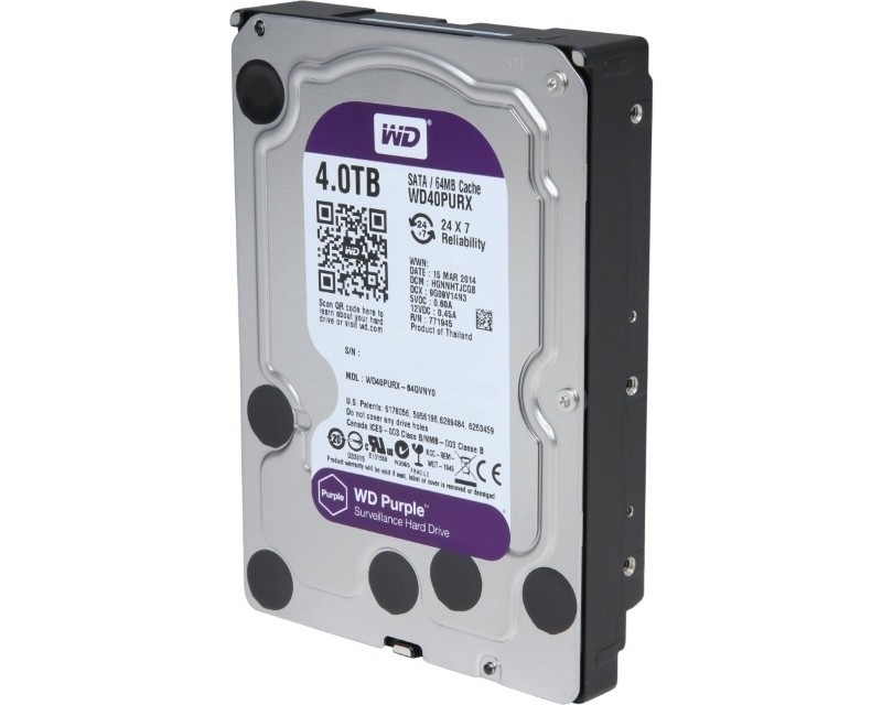 Жёсткий диск 4Tb Western Digital WD40PURX - фото 1 - id-p80451201