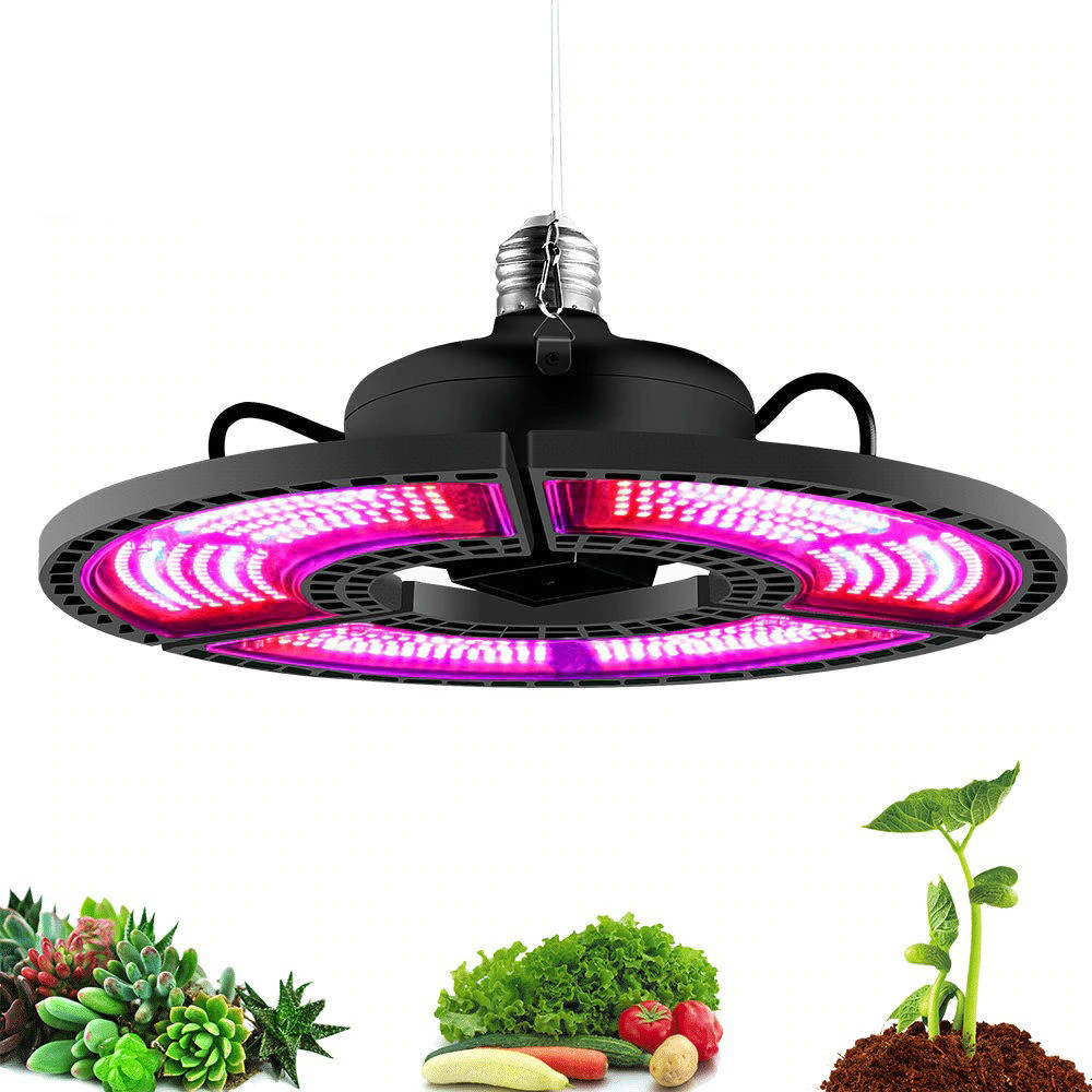 Фитолампа трехлепестковая адаптируемая 504 LED красно-синий спектр E27
