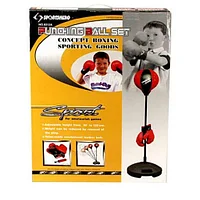 Боксерская груша с перчатками punching ball