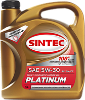 Масло моторное синтетическое SINTEC PLATINUM SAE 5W-30 API SL/CF (4 л)