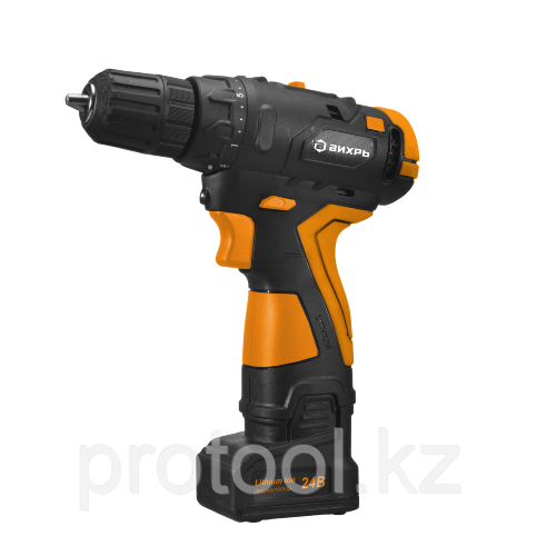 Дрель-шуруповерт аккумуляторная ДА-24Л-2К/Б Вихрь