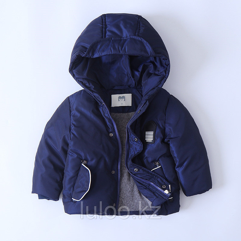 Куртка зимняя "Mother`s babybear" для мальчиков от 3 до 7 лет, синяя.