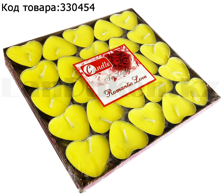 Набор свечей "Romantic Love" 50 штук (желтые) - фото 1 - id-p80467188