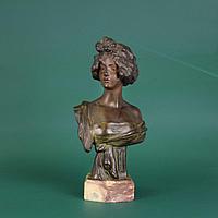 Бюст молодой девушки Скульптор Georges Van Der Straeten (XIX-XX)