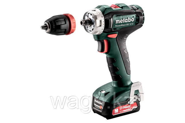 Аккумуляторная дрель-шуруповерт Metabo PowerMaxx BS 12 Q, (601037500), фото 2