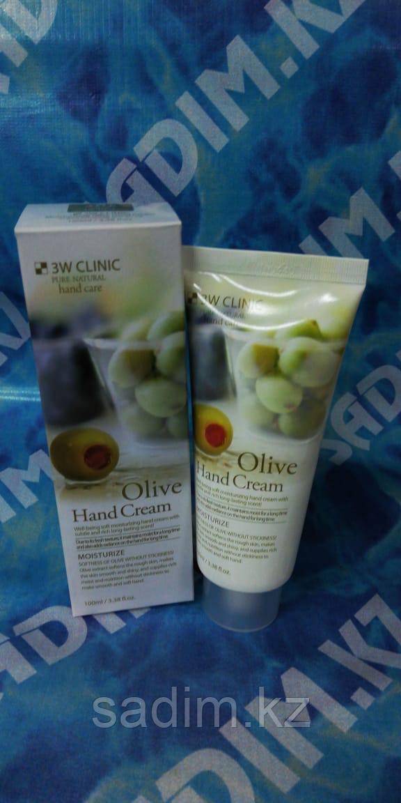 3W Clinic Olive Hand Cream 100 ml - Крем для рук с экстрактом оливы