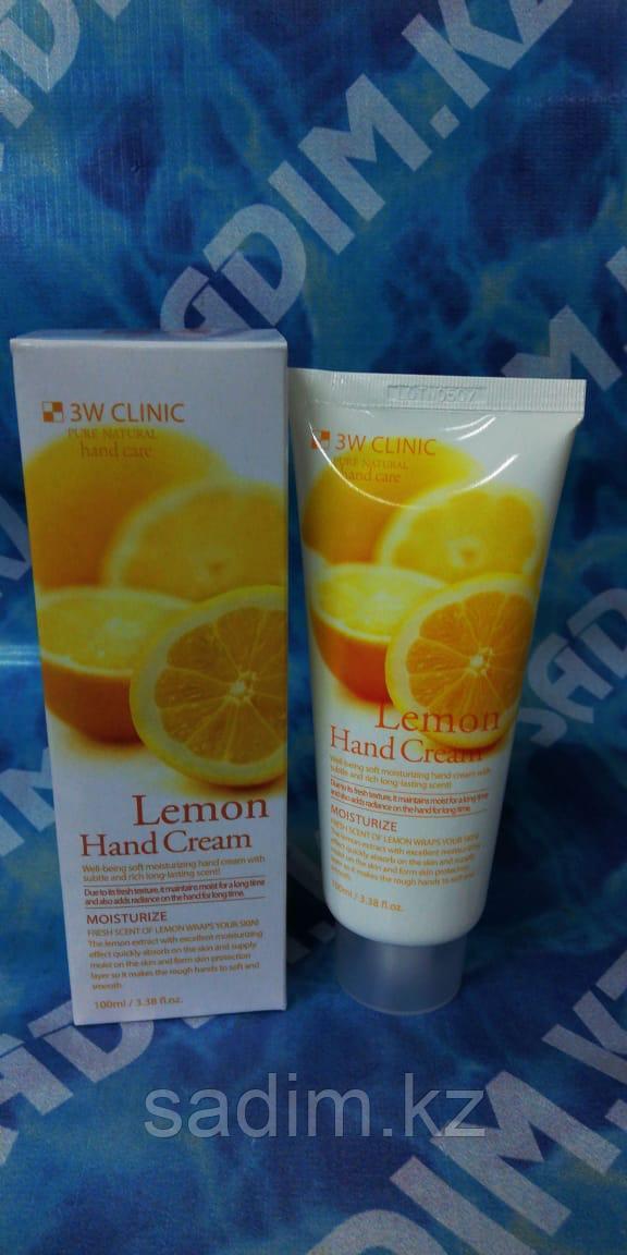 3W Clinic Lemon Hand Cream 100 ml - Увлажняющий крем для рук с экстрактом лимона