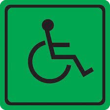 Табличка "Знак доступности для инвалидов всех категорий" 150*150.