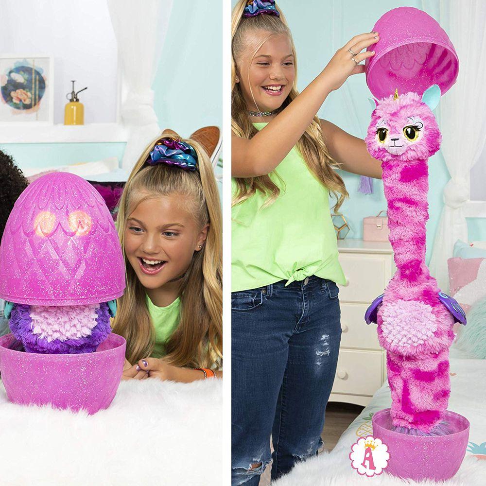 Интерактивная игрушка Лама-единорог Llalacorn HatchiWow растущая Hatchimals