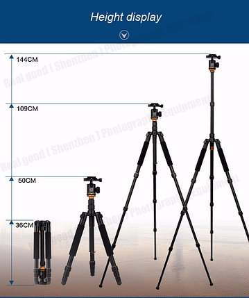 Штатив/ монопод Beike Q999S алюминиевый Профессиональный для фотоаппарата, фото 2