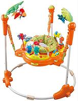 Konig Kids: Развивающий центр прыгунки с игрушками Джунгли (круглая база, оранжевые)