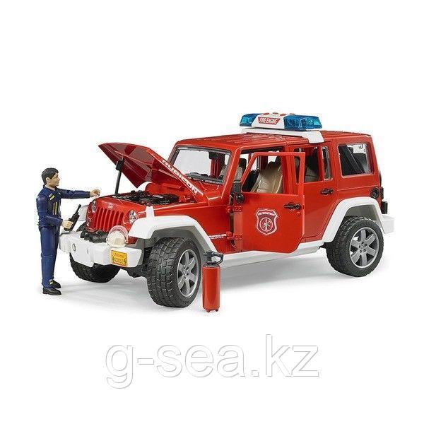Bruder: Внедорожник Jeep Wrangler Unlimited Rubicon Пожарная с фигуркой - фото 2 - id-p80571489