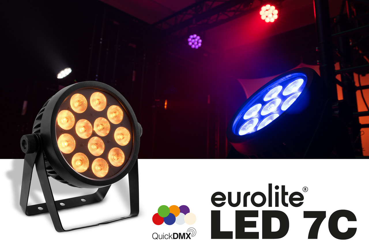Декоративное освещение LED Eurolite LED 7C-7 Silent Slim Spot. - фото 1 - id-p80581678