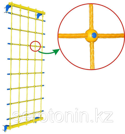 Веревочная сетка настенная ширина 110 см - фото 2 - id-p79848401