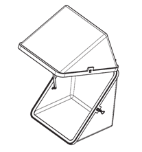 Термошкаф стеклопластиковый диагонального раскрытия типа РизурБокс-С