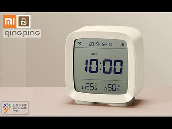 Часы Умный Будильник Термометр Гигрометр Xiaomi Mijia