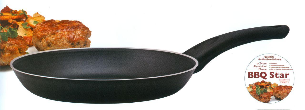 Сковорода с антипригарным покрытием без крышки, Ø 24 см "BBQ Star"(SSW Berlin, Германия) - фото 1 - id-p80544180
