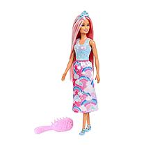 Кукла Барби принцесса с розовыми волосами